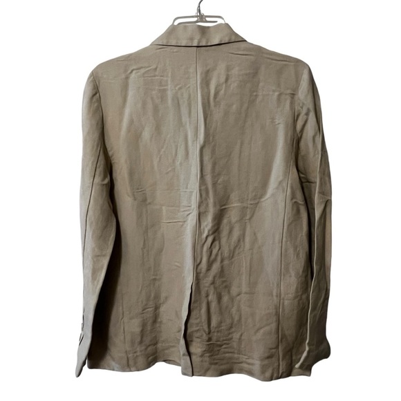 NWT RAILS Flynn Blazer In Taupe Linen Blend Boxy Oversized Relaxed Workwear S - Picture 15 of 16